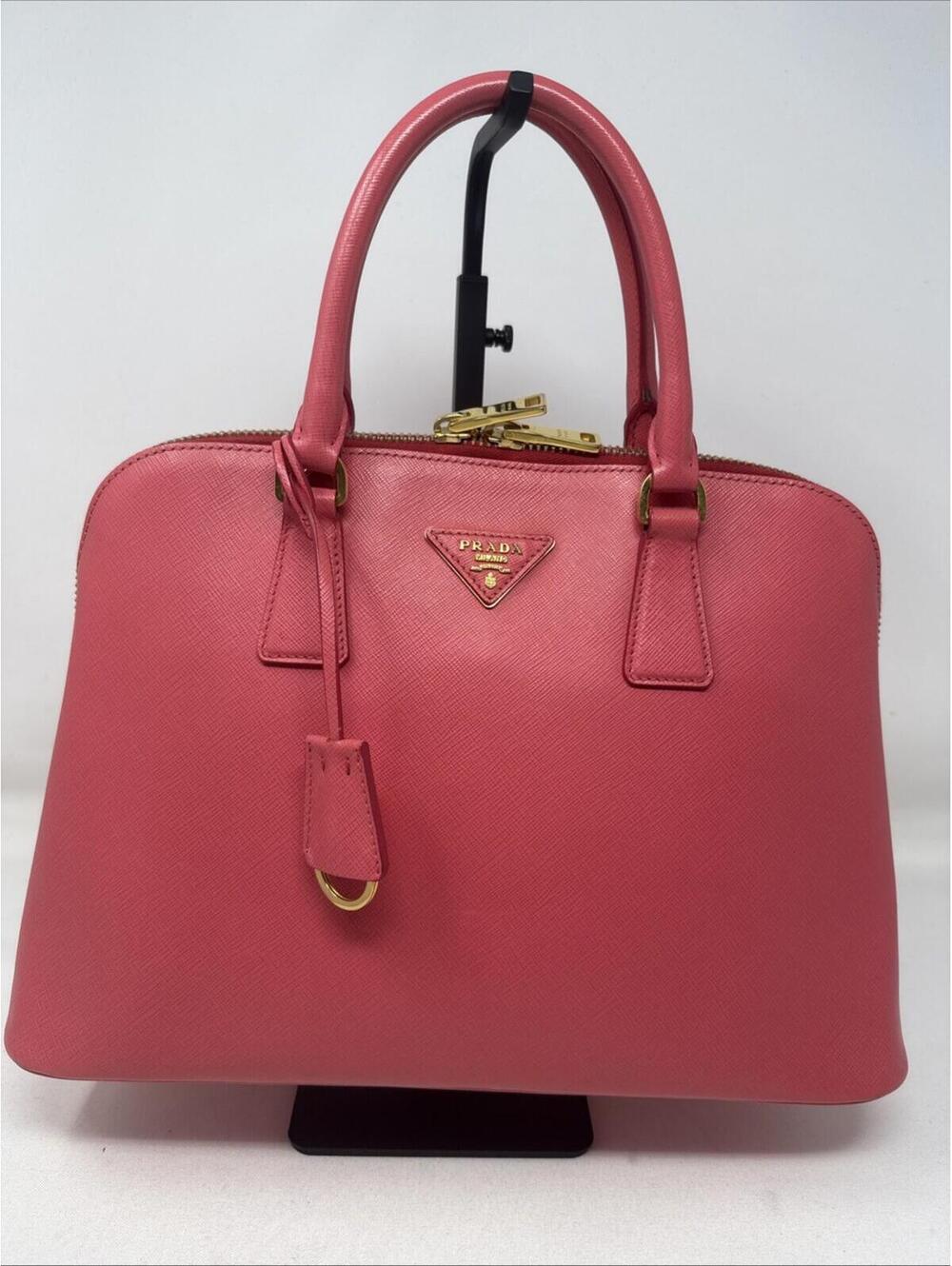 Prada Medium Saffiano Lux Promenade Double Zip